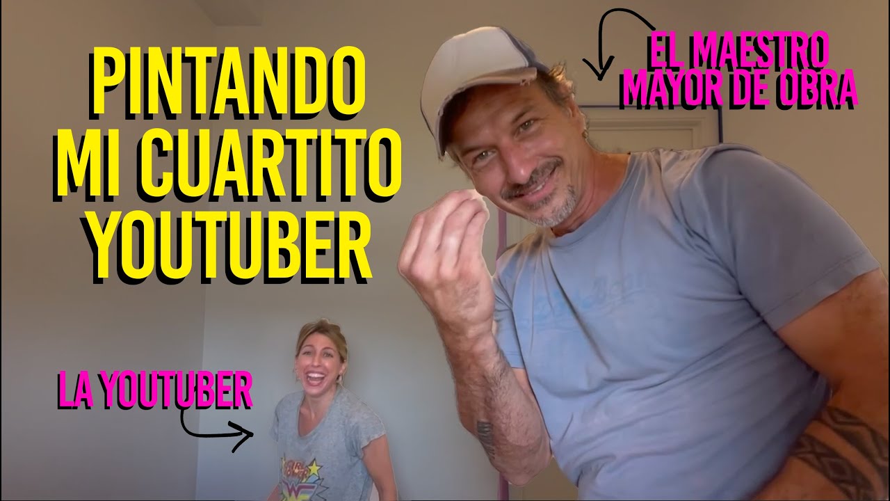 Pintando el cuartito youtuber con mi asistentee