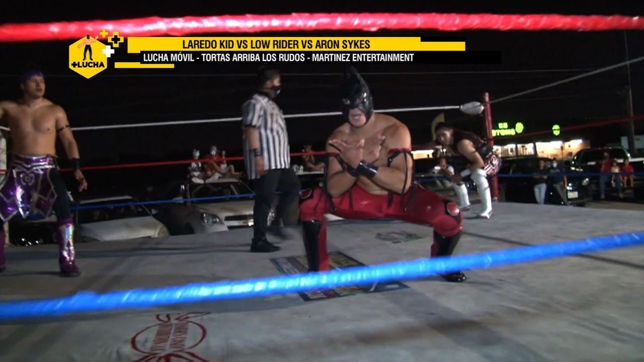 Laredo Kid vs Low Rider vs Aron Sykes - Lucha Móvil - Tortería "Arriba Los Rudos"