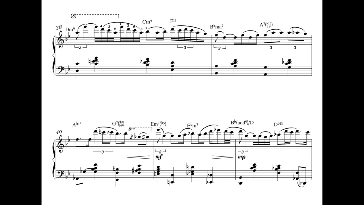That's All. Arranged for solo piano