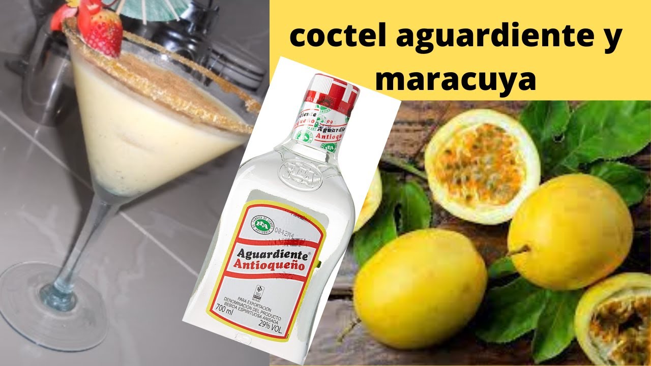 Coctel Aguardiente y Maracuyá