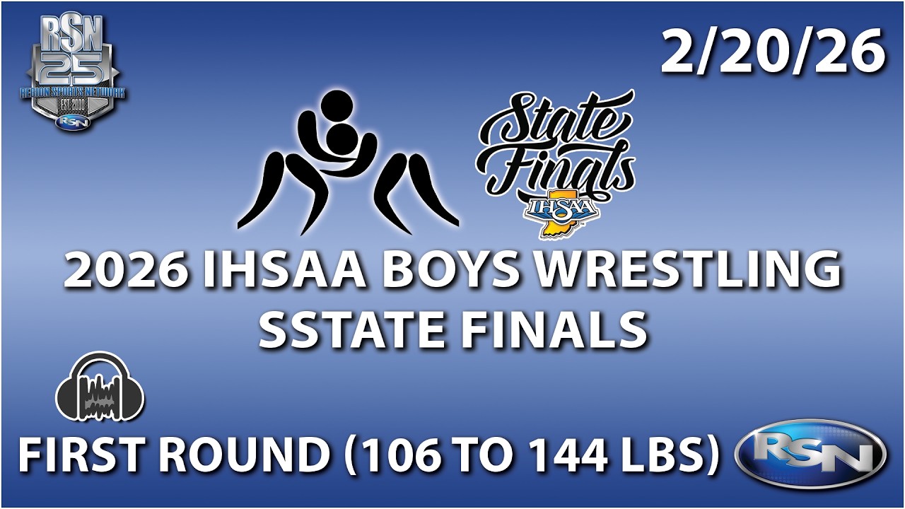 TAKEDOWN TIME IN THE REGION: 2026 Boys Wrestling State Finals - 1st Round 106-144 - 2/20/26 - Audio