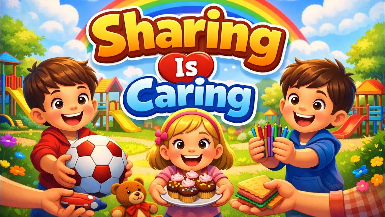 Sharing Is Caring | Moral Story for Children (Song Lyrics)
