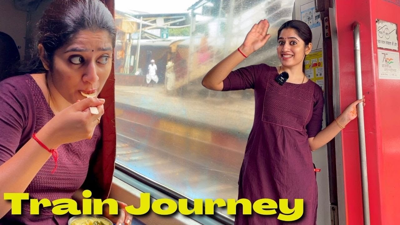 Our 1st train Journey after wedding | Sam & Prasi ❤️❤️