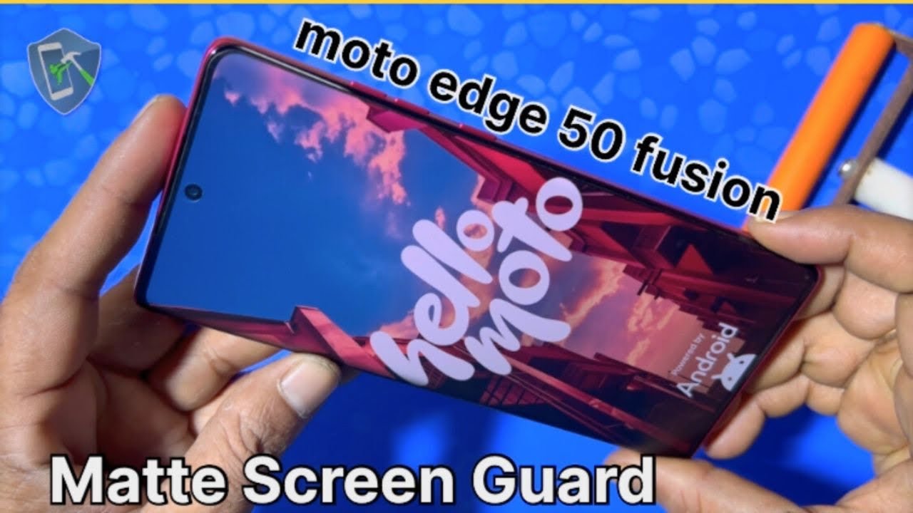 MOTO EDGE 50 FUSION MATTE FINISH MEMBRANE SCREEN GUARD INSTALLATION .