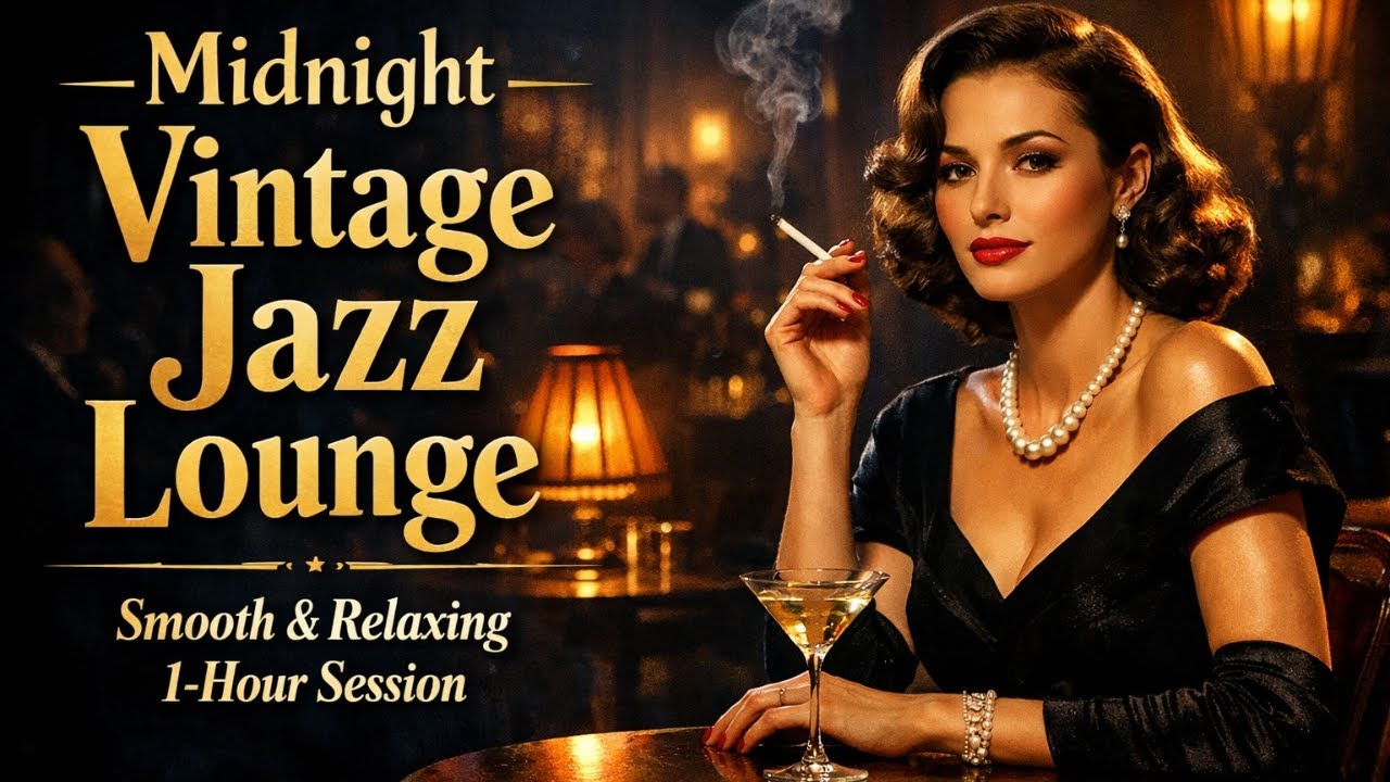 jazz music: Midnight Vintage Jazz Lounge | Smooth & Relaxing 1-Hour Session