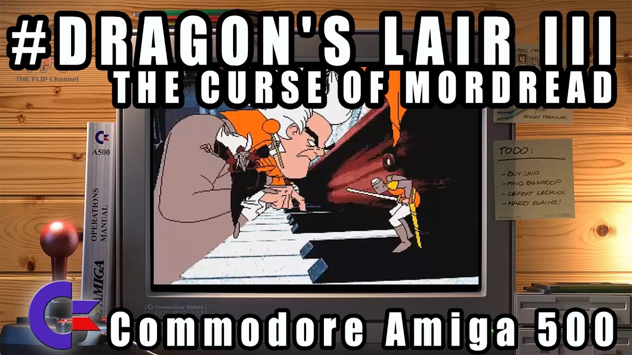 Dragon's Lair III: The Curse Of Mordread - Commodore Amiga 500 Gameplay Demo