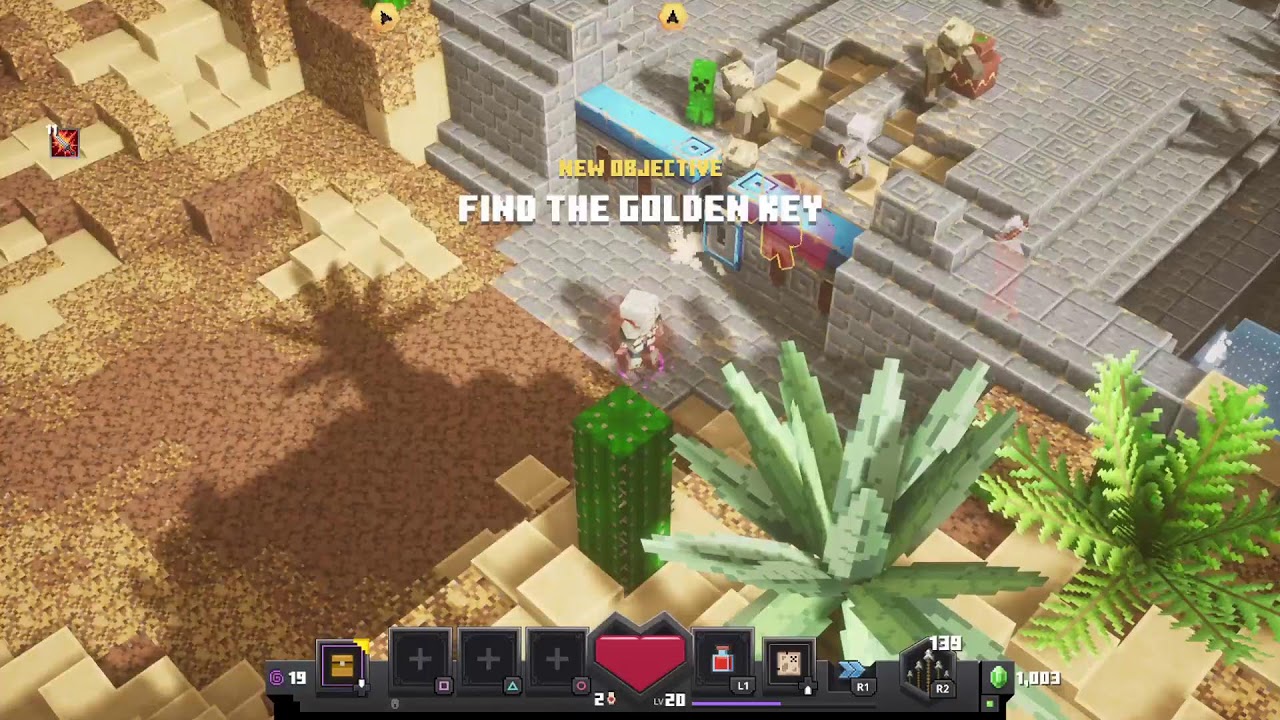 Minecraft dungeon no melee weapons rules in description