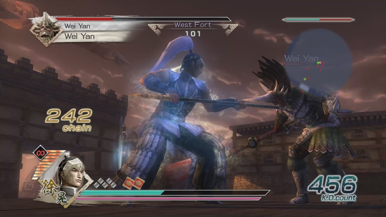 Dynasty Warriors 6 - Xu Huang Free Mode - Chaos Difficulty - Battle of Han Zhong