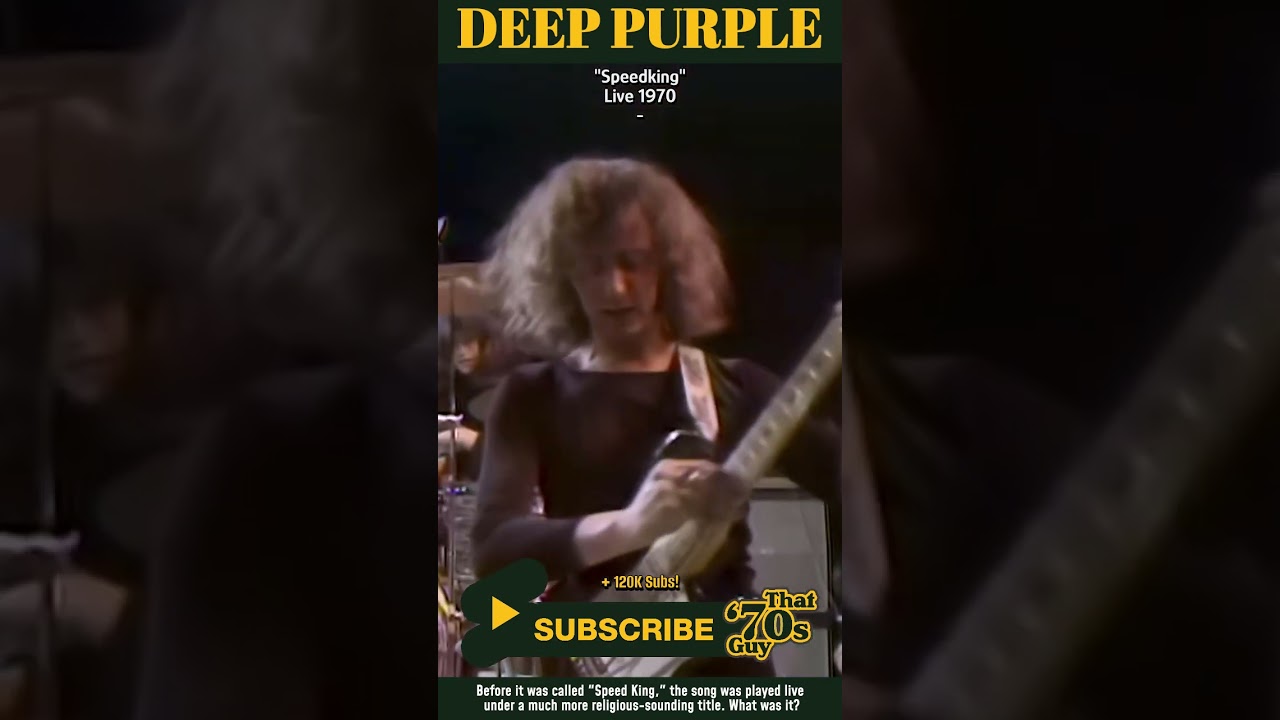 Deep Purple  - Speed King  - Live 1970