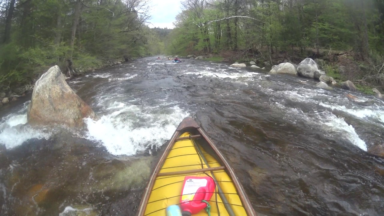 Esquif Spark on the Middle Branch - Westfield River Beginning Rapids