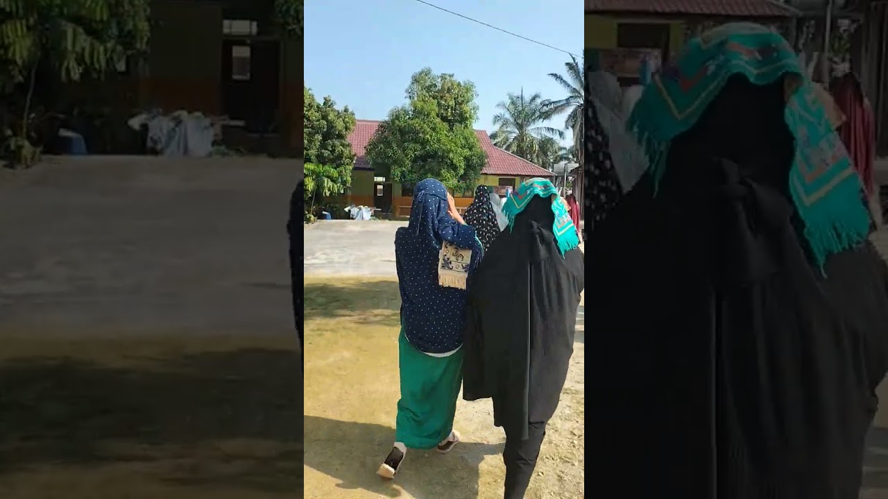 Santriwati Kemesjid Sholat Berjama'ah #shorts #santriwati #sholatberjamaah #terbaru