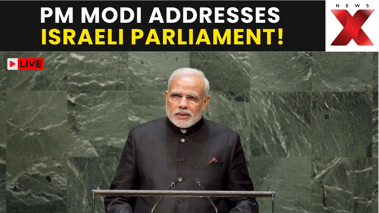 PM Modi in Israel LIVE | Global Attention On Modi Peace Statement During Knesset Speech