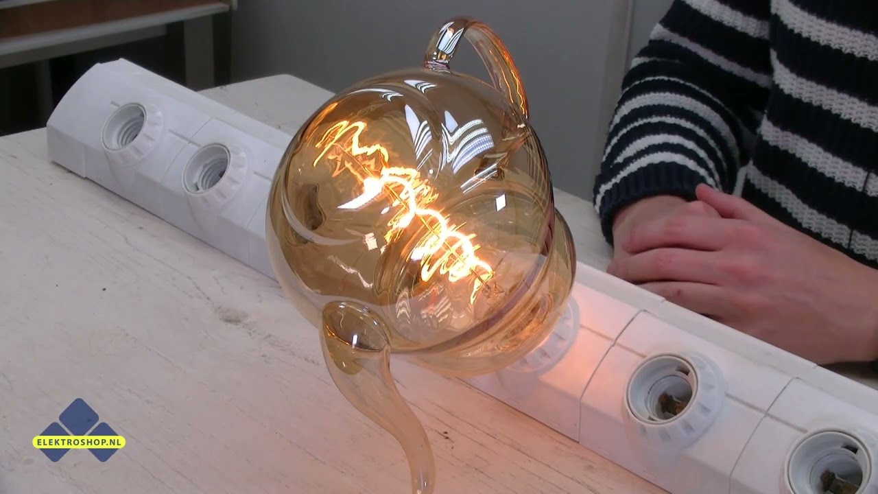 Theepot lamp dimbaar voor mooie sfeerverlichting en een uniek design - Elektroshop.nl