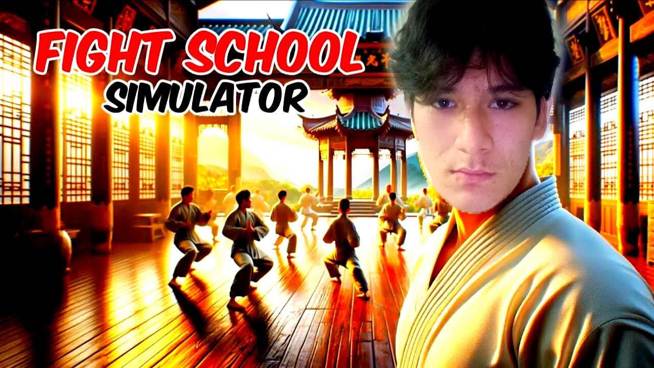 O‘zimning KUNG-FU MAKTABIMNI OCHDIM! 😂 | Fight School Simulator o‘ynaymiz