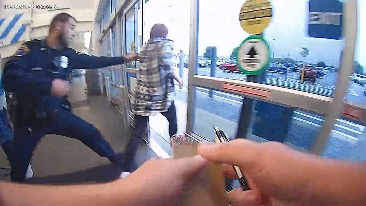 When a Banned Walmart Shoplifter Runs From Police