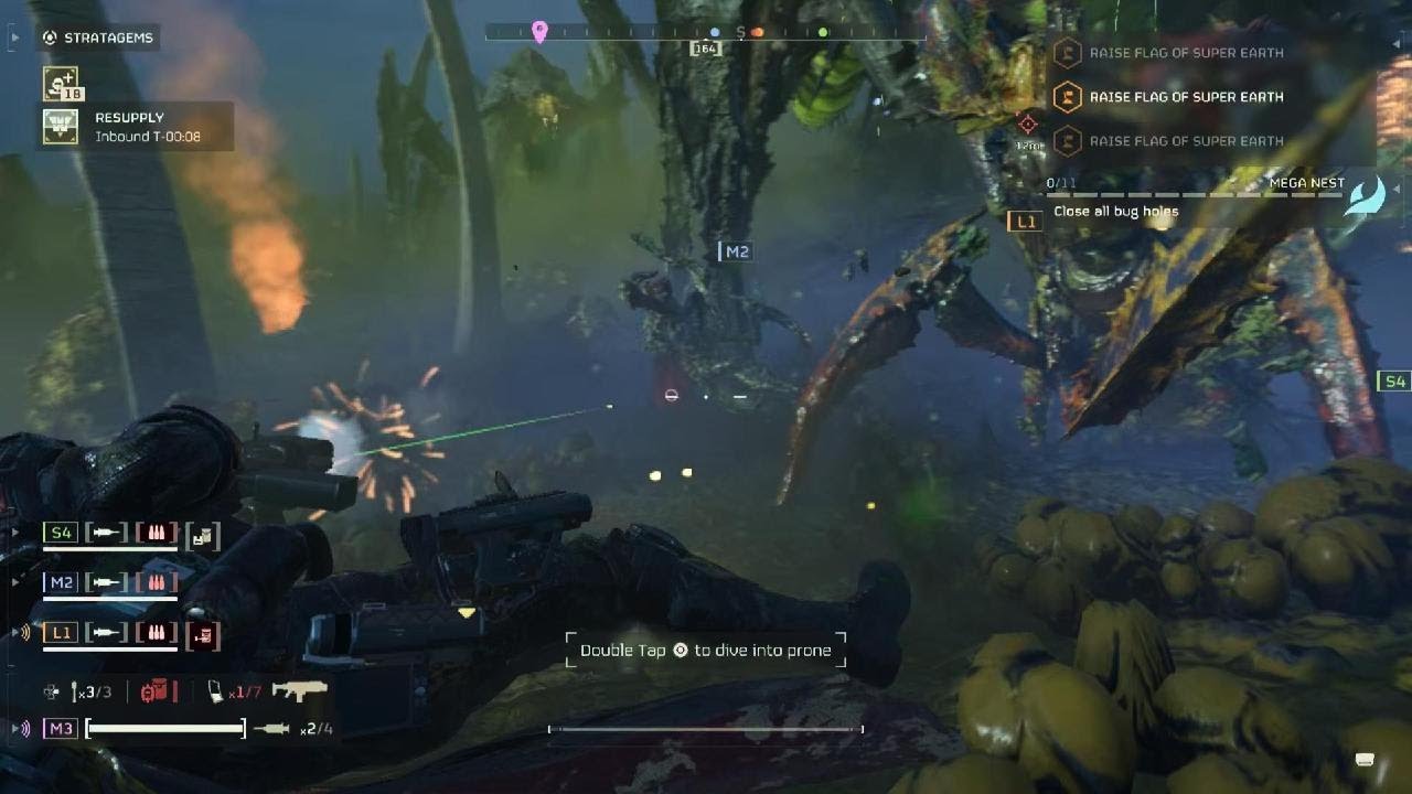 My least corrupted footage of the strategem glitch