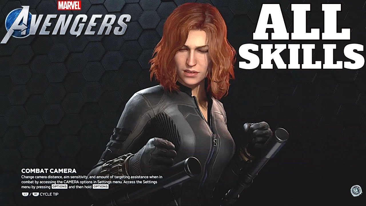 BLACK WIDOW - All Skills + Takedown + Support + Assault + Ultimate Heroic | MARVEL'S AVENGERS | PS 4