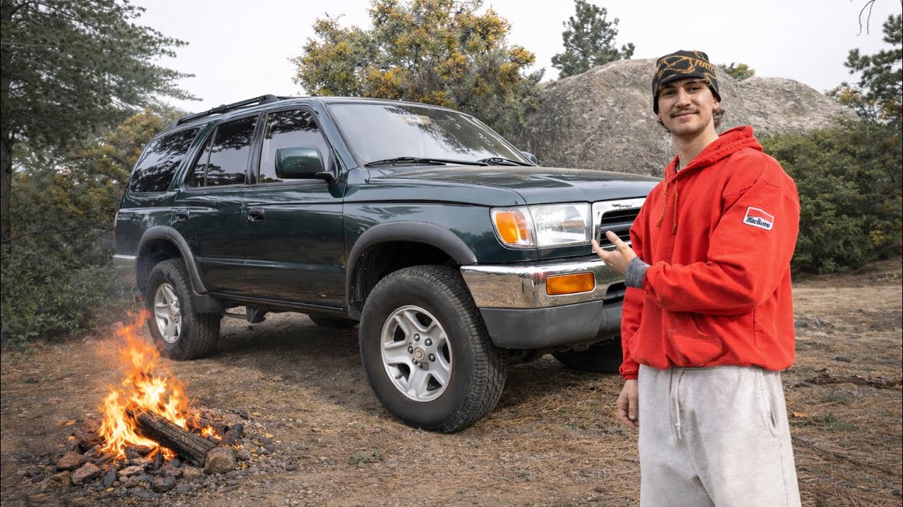 Camping in my 30 Year Old Truck (solo)
