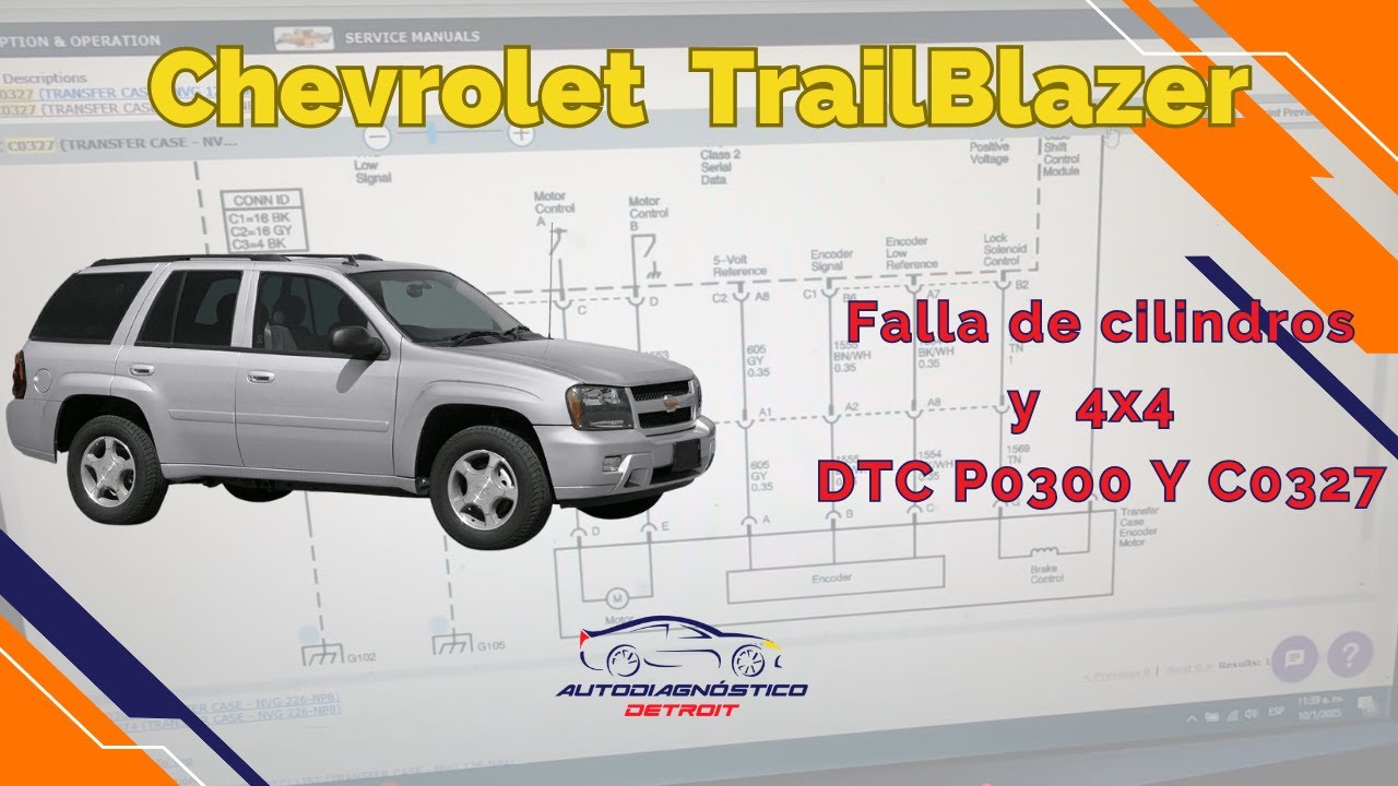 CHEVROLET  TRAIBLAZER DTC P0300 Y C0327