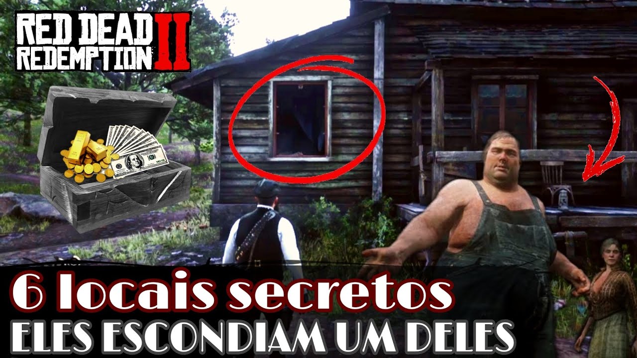 6 Locais Secretos | Ba&uacute; e Cac&iacute;fos - Red dead redemption 2