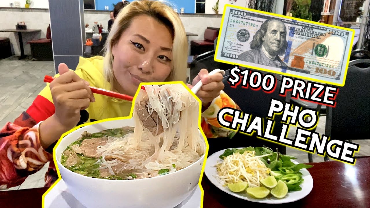 $100 CASH PRIZE PHO CHALLENGE - T&N Pho in Nashville, TN!!! #RainaisCrazy