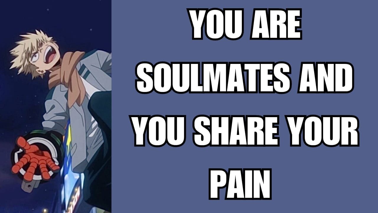 You feel his pain because you're soulmates - Bakugou x Listener
