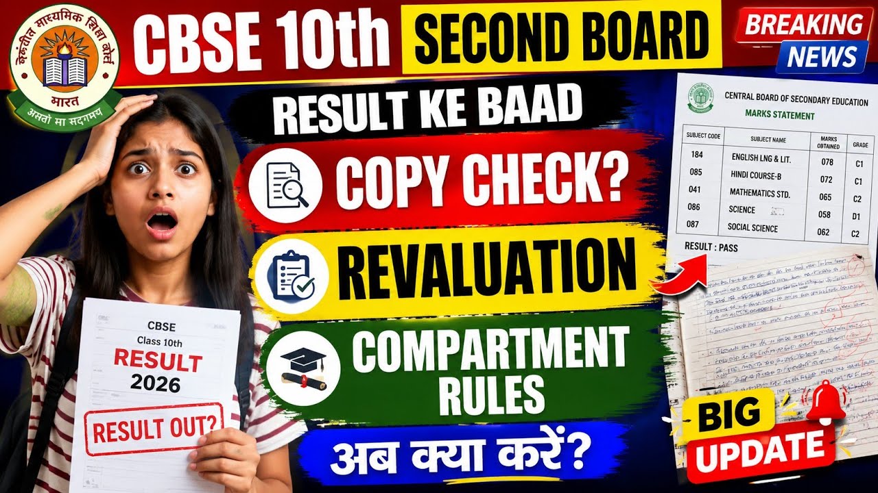 CBSE Class 10 SECOND BOARD Result 2026 🔥 | Result Out? Revaluation & Compartment Process Explained |