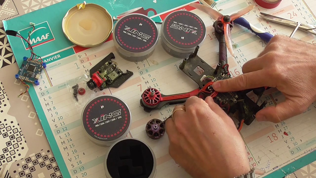 Echange moteurs drone fpv