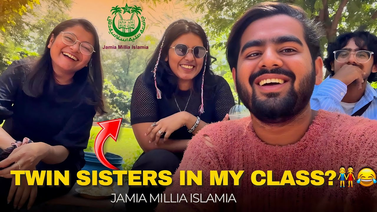 Twin Sisters In My Class?😂 | Jamia Millia Islamia | College Vlog 20 
