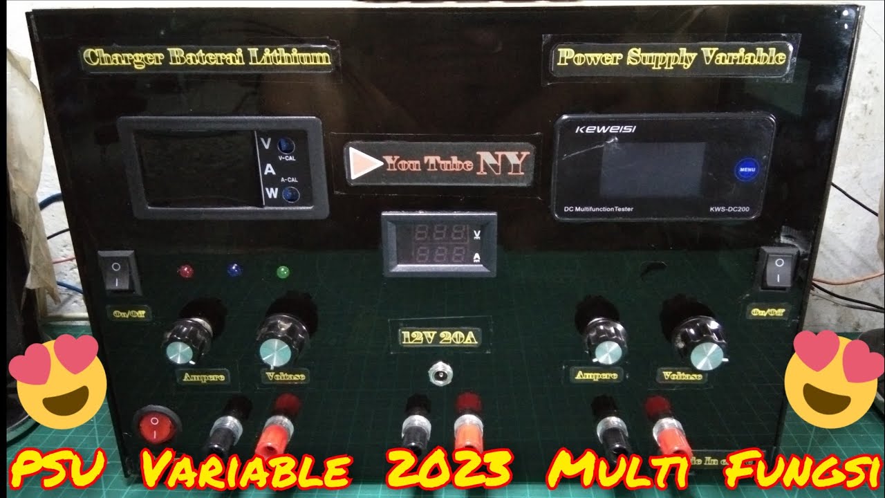Power Supply Variable Display Keweisi KWS-DC200 + Charger Baterai Lithium Multi Fungsi 2023