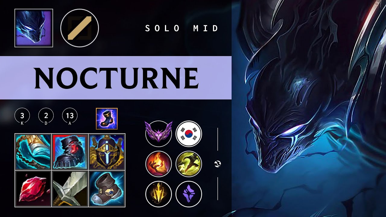 Nocturne Mid vs Singed - KR Master Patch 26.01