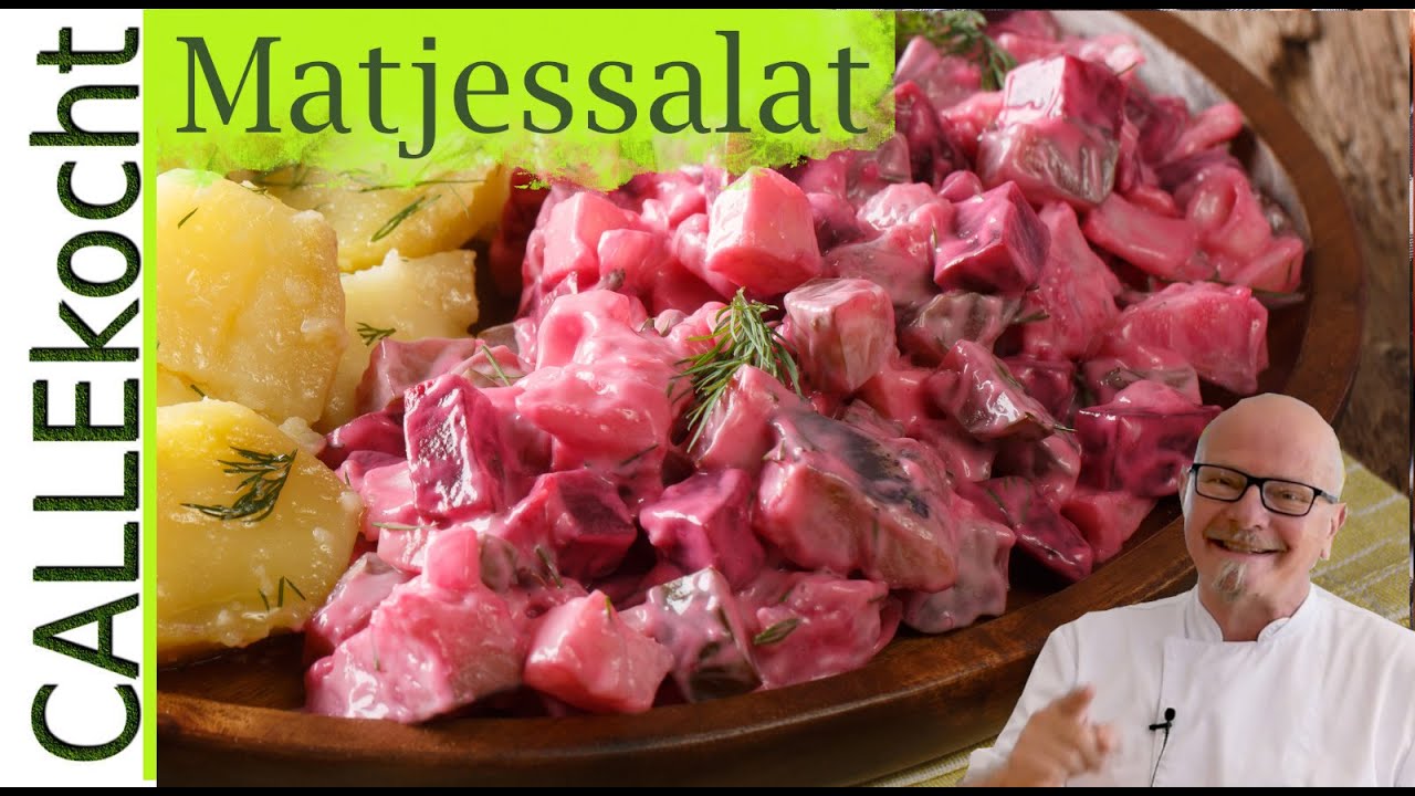 Roter Heringssalat selber machen. Rezept mit holländischen Matjes