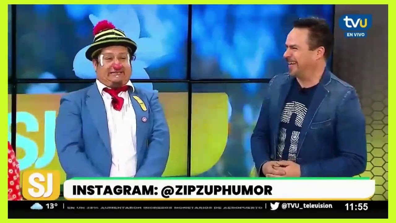 ParcheCurita en TVU televisión junto al gran ZIP ZUP
