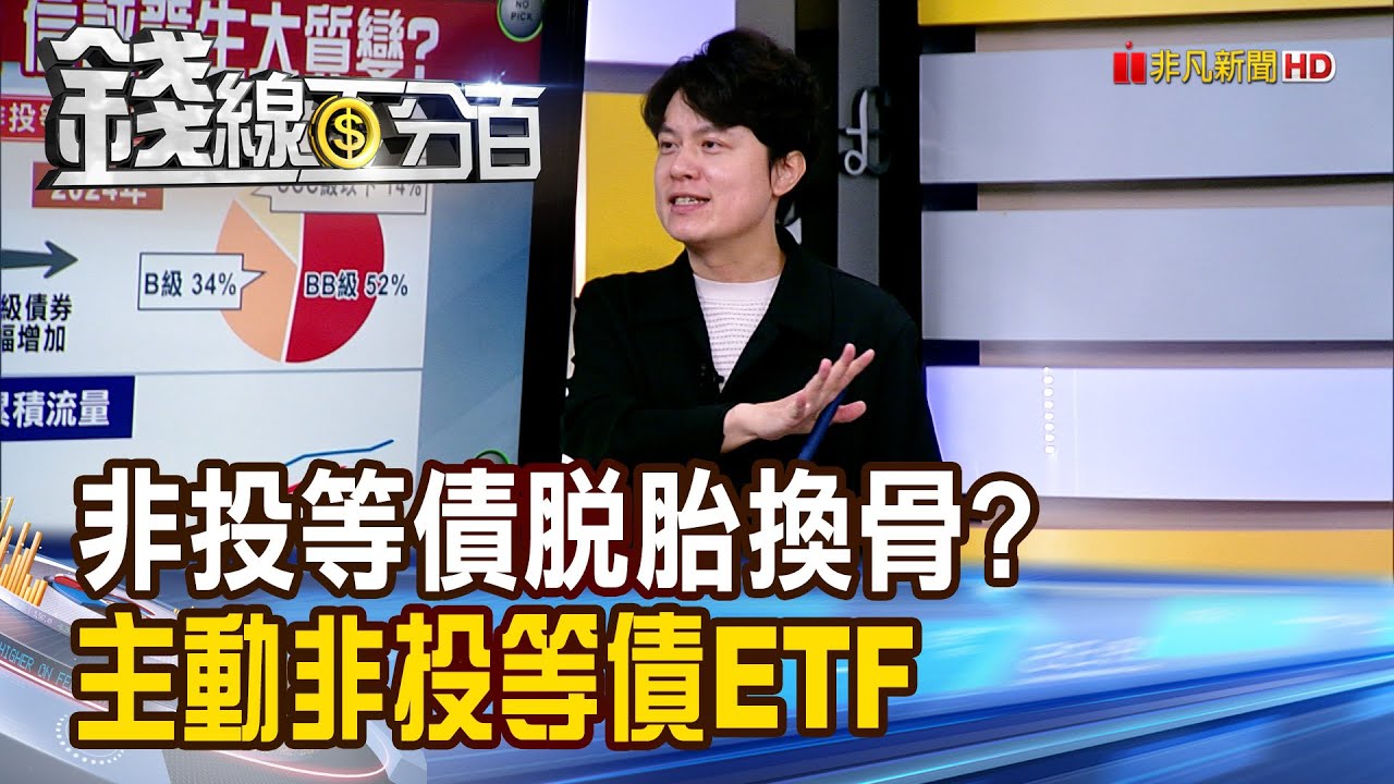 《非投等債脫胎換骨? 主動非投等債ETF大拆解》【錢線百分百】20250922-4│非凡財經新聞│