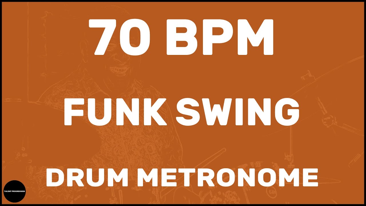 Funk Swing | Drum Metronome Loop | 70 BPM