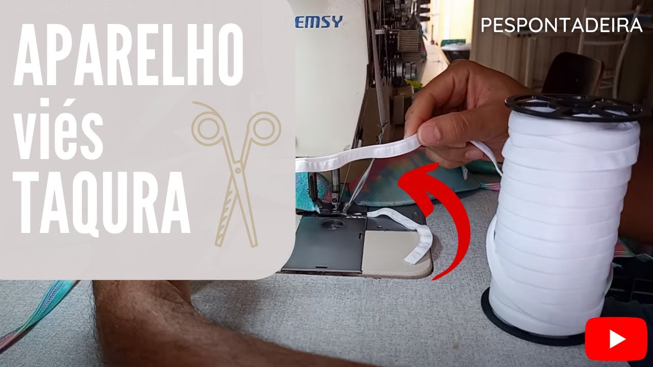 Aparelho de viés taquara PESPONTADEIRA 2 agulha 100 por hora