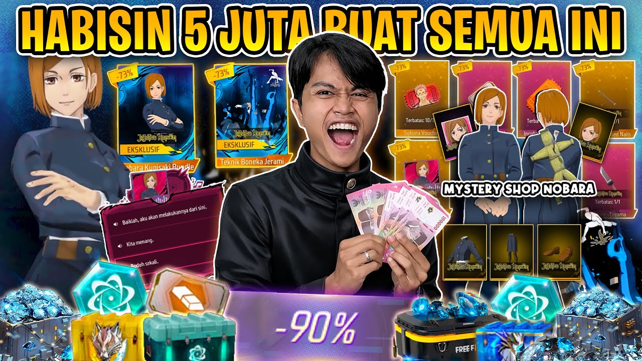RELA HABIS 5 JUTA BUAT BORONG MYSTERY SHOP SPESIAL NOBARA JUJUTSU KAISEN !! 🤣