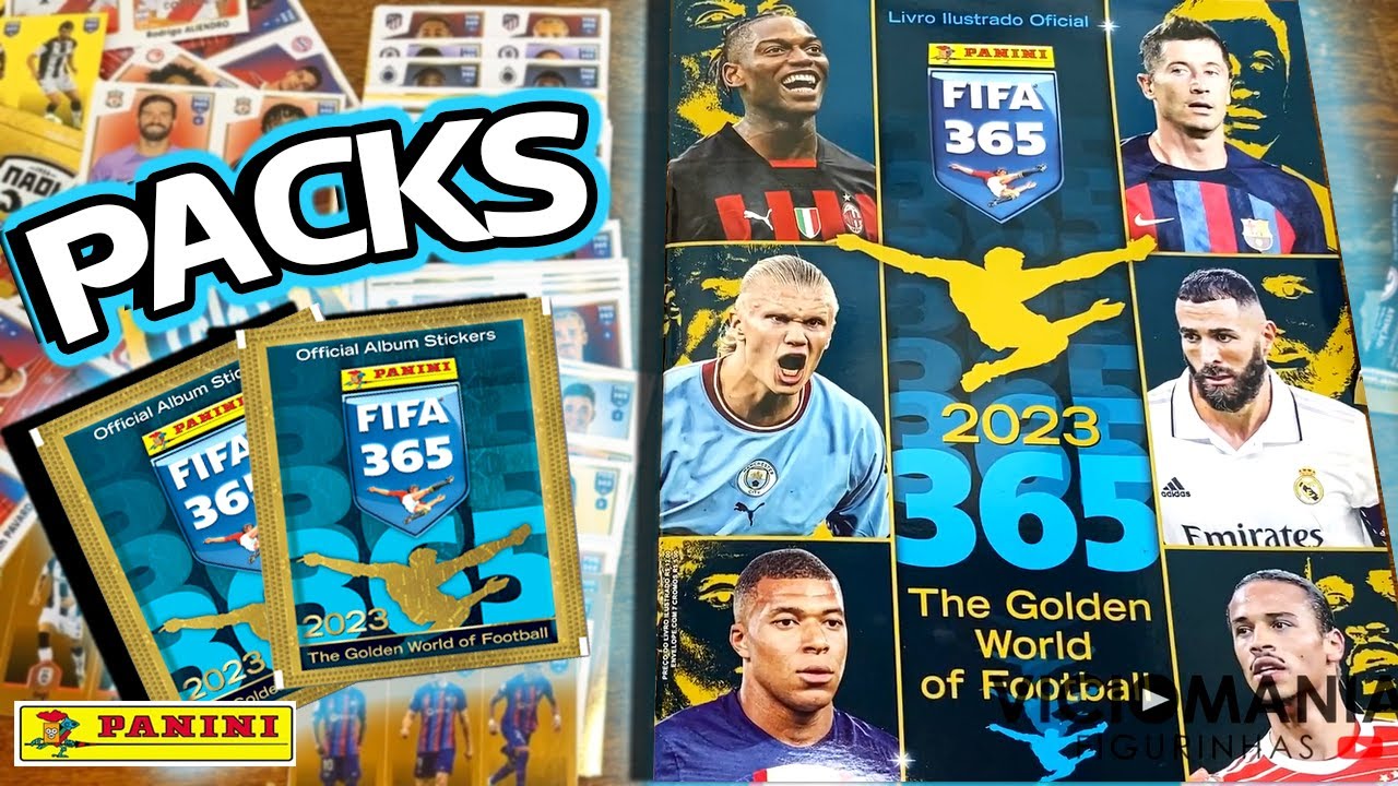 ÁLBUM 50% COMPLETO! ABRINDO MUITOS PACOTINHOS DO FIFA 365 - 2023 PANINI