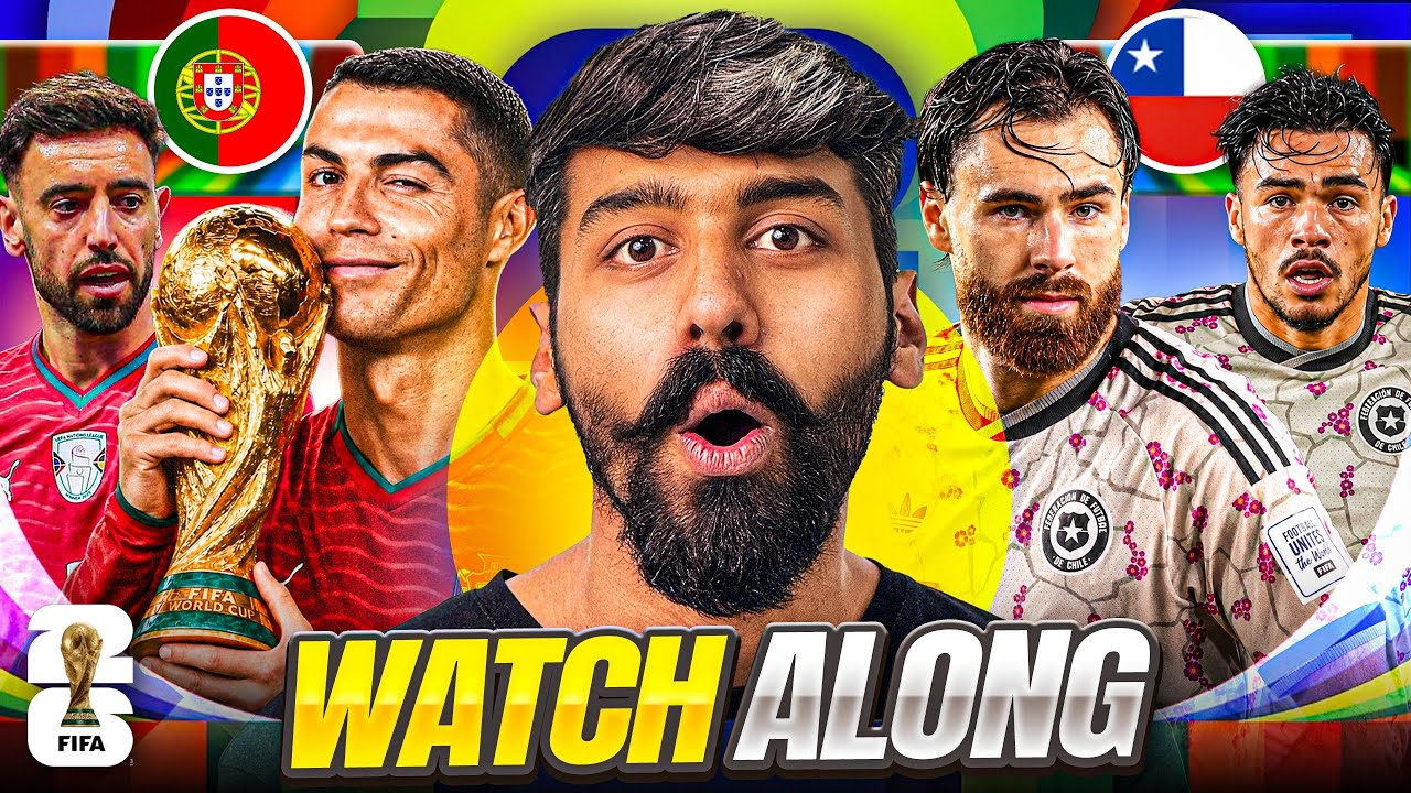 PORTUGAL VS CHILE FIFA WORLD CUP 2026 FRIENDLY LIVE REACTION | DIVYANSH