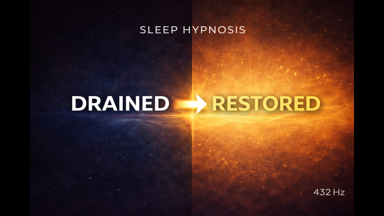 Sleep Hypnosis for Burnout & Emotional Drain🌙 Deep Energy Recovery (432 Hz Healing | 1:11:11)#sleep