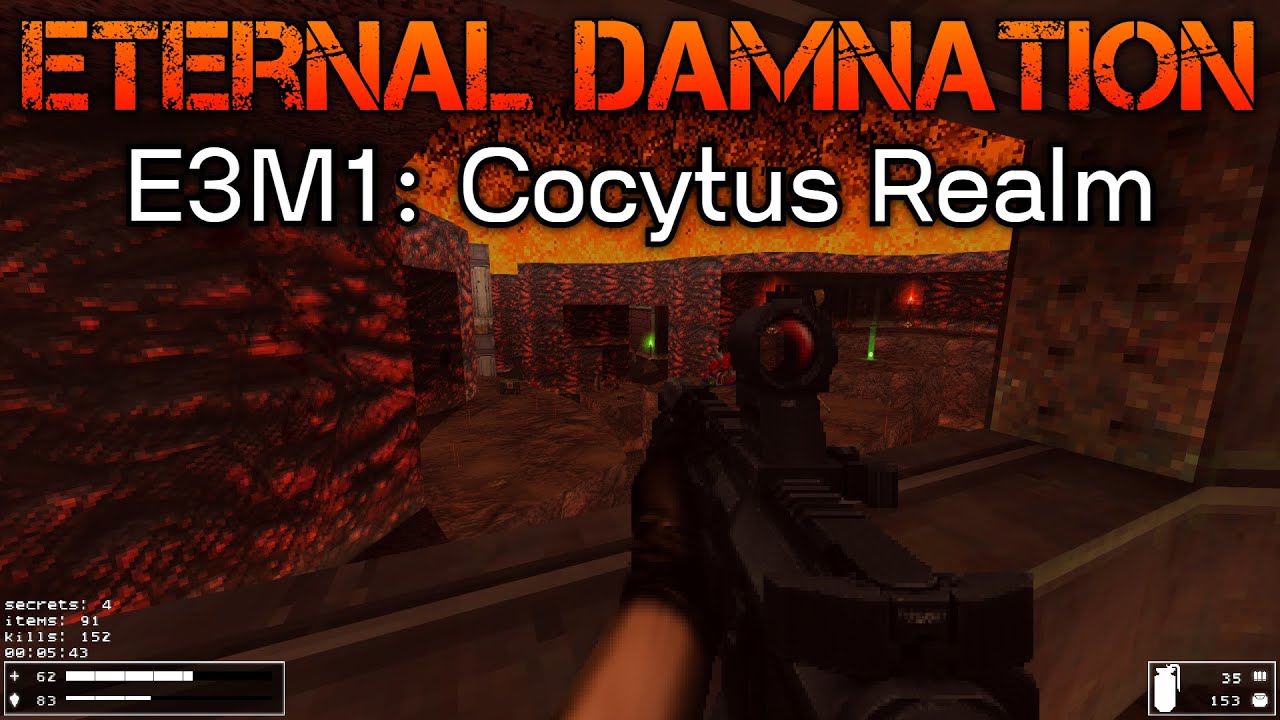 [no commentary] Doom  | Eternal Damnation + mods | E3M1: Cocytus Realm