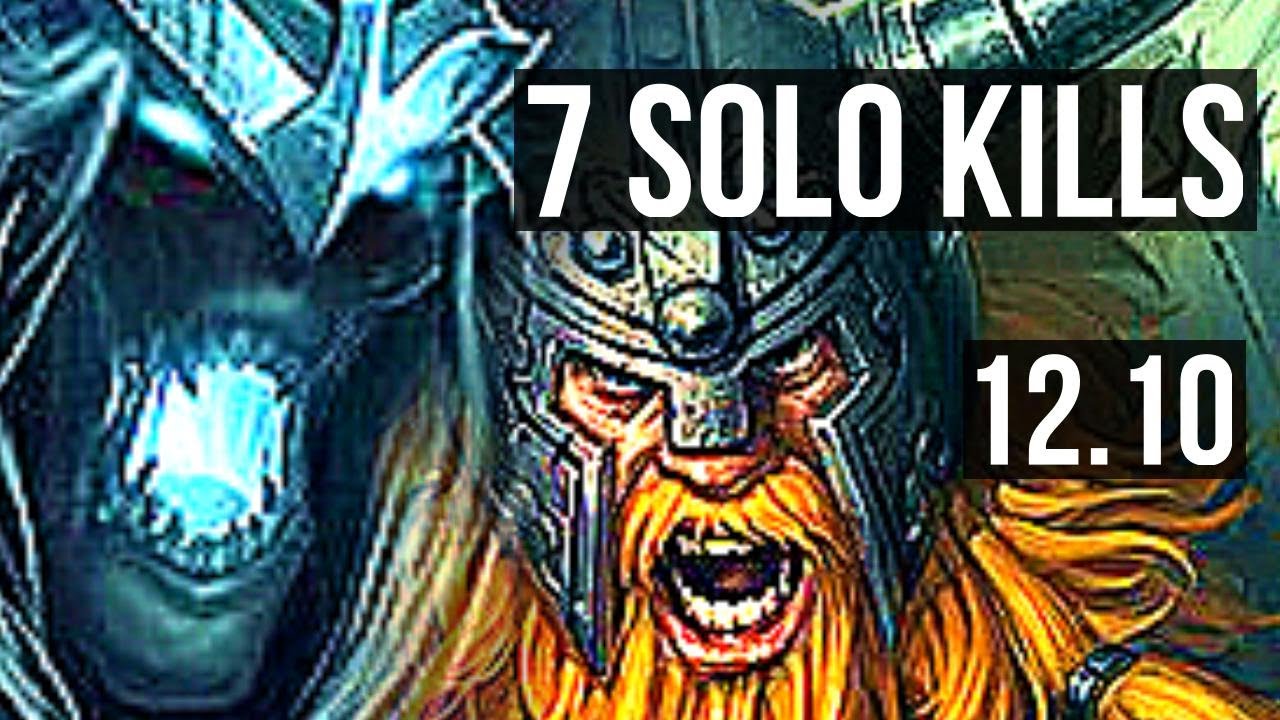 KARTHUS vs OLAF (TOP) | 4.8M mastery, 2300+ games, 7 solo kills, Dominating | KR Diamond | 12.10