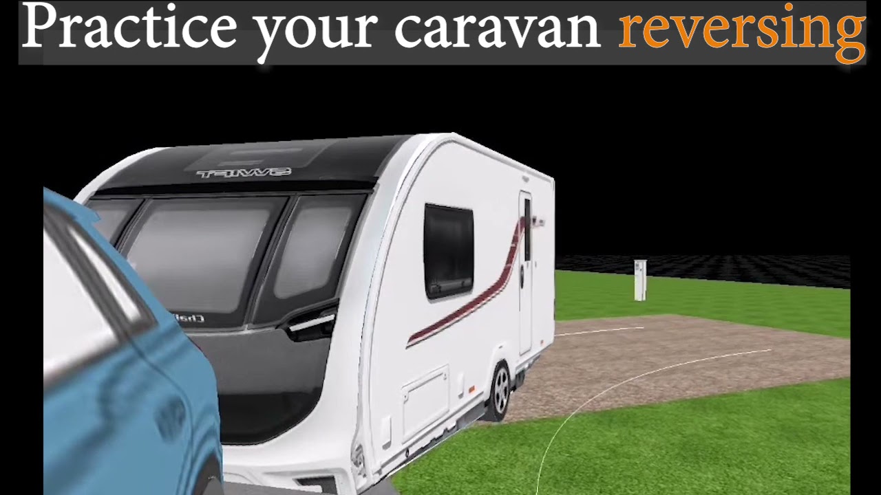 Practice your caravan reversing skills using a 3D driving simulator