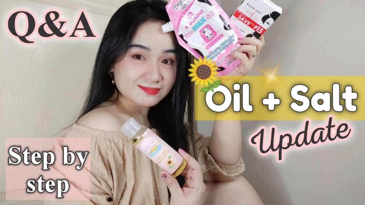 Sunflower Oil + A Bonne Spa Milk Salt After 3 Weeks Update! Q&A, Step by Step, Tips | Patty de Guia