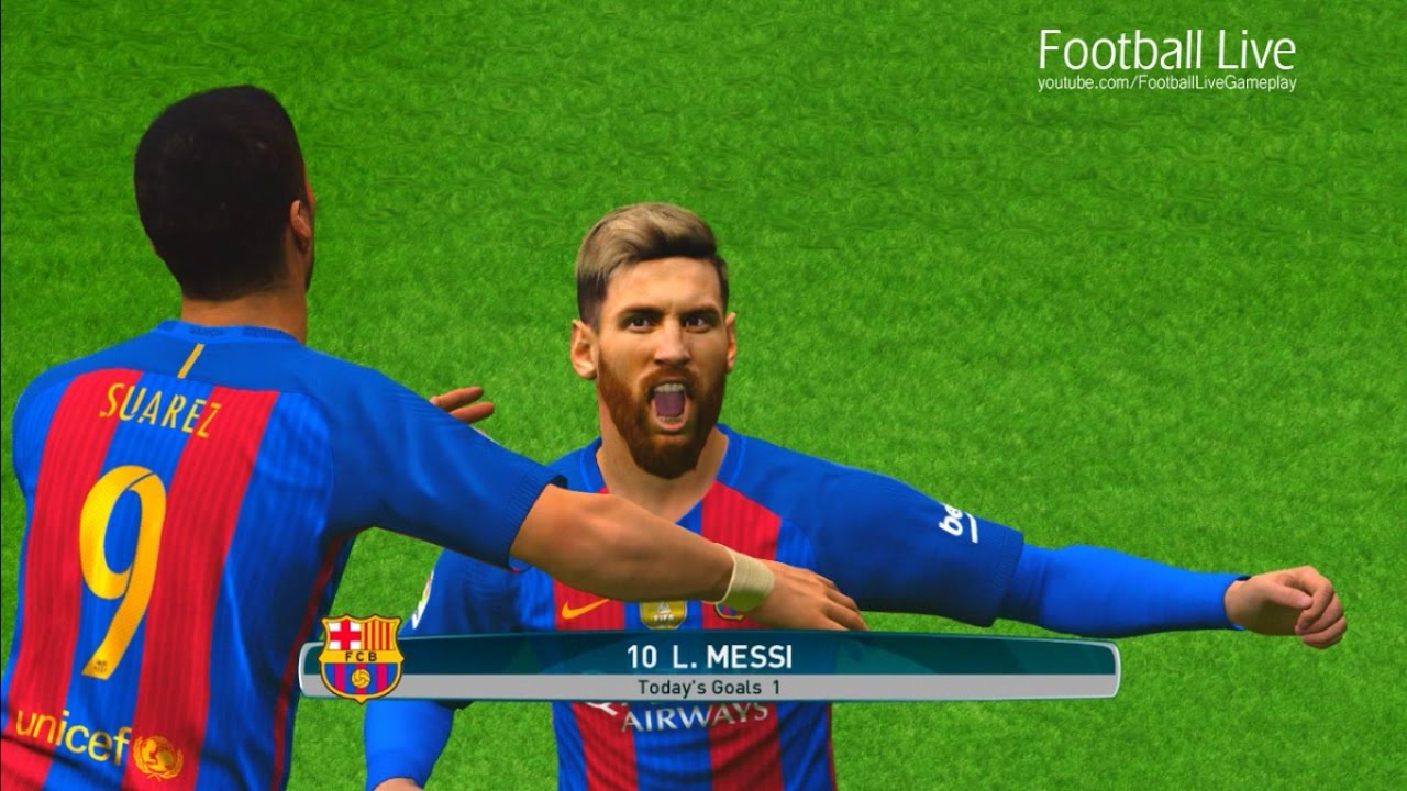 Barcelona vs Espanyol | La Liga 2016/2017 | PES 2017 Gameplay PC