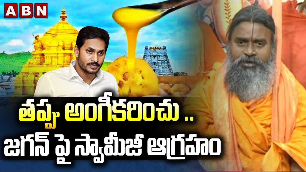 తప్పు అంగీకరించు ..జగన్ పై స్వామీజీ ఆగ్రహం | Swami Srinivasananda Saraswati Fires On Jagan | ABN