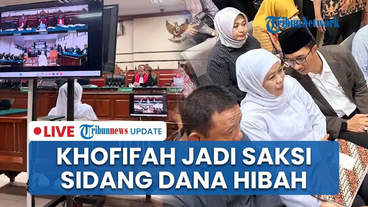 🔴Gubernur Khofifah Jadi Saksi Sidang Dana Hibah Pokir DPRD Jatim, Bantah Semua Tuduhan