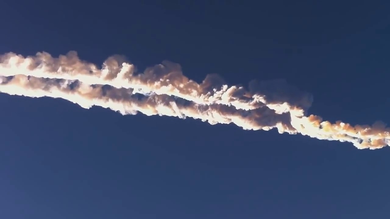 ЧЕЛЯБИНСКИЙ МЕТЕОРИТ   ЛУЧШИЕ КАДРЫ!