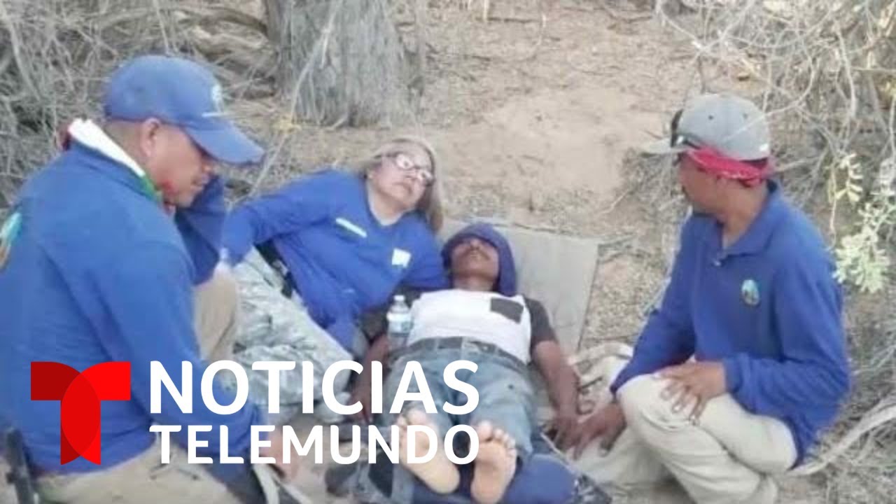 Rescate de migrante al borde de la muerte en el desierto de Arizona | Noticias Telemundo