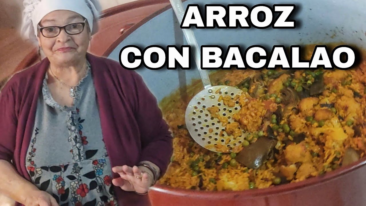 ARROZ CON BACALAO Y COLIFLOR. Deliciosos. María la pastelera - Recetas paso a paso.